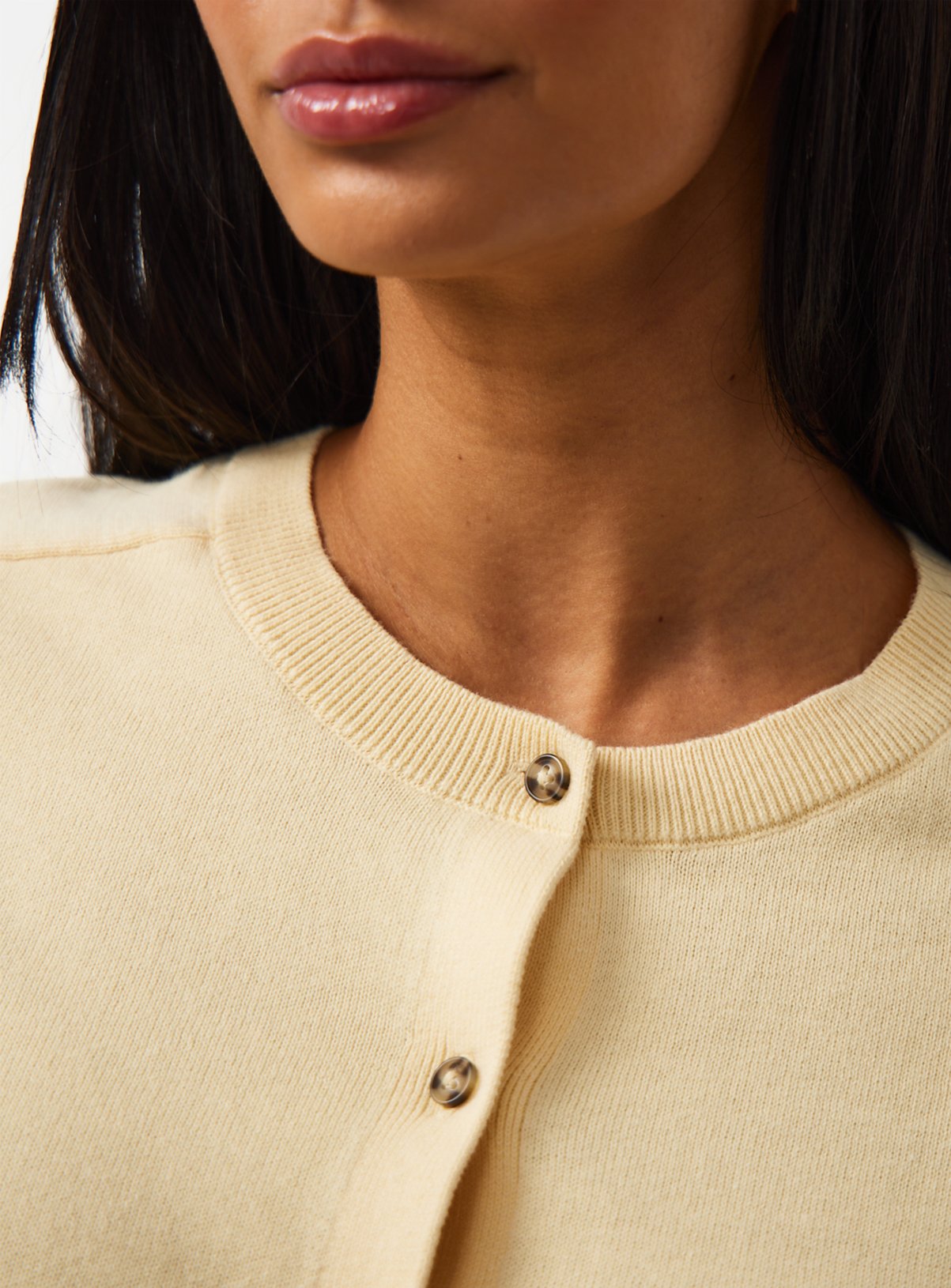 Yellow Short Sleeve Raglan Cotton Cardigan 24 - Image 3 thumbnail